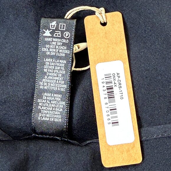 SKIMS Romance Chiffon Halter Silk Slip Dress Onyx 4X - Picture 8 of 11